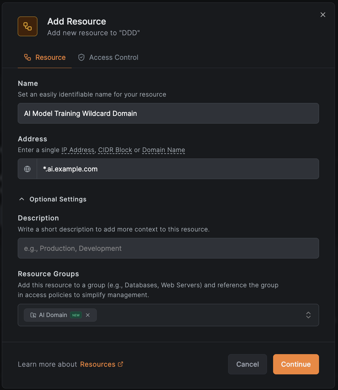AI Wildcard Domain Resource